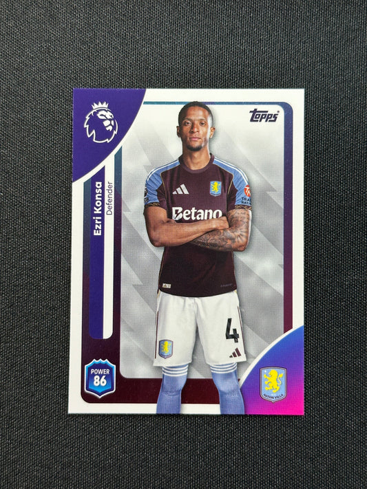 22 Ezri Konsa Aston Villa Base - Topps Premier League 2026