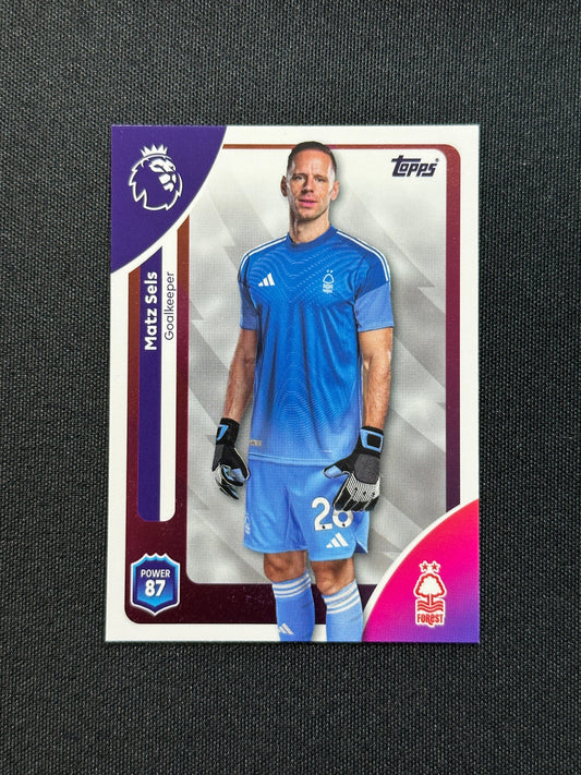 236 Matz Sels Nottingham Forest Base - Topps Premier League 2026