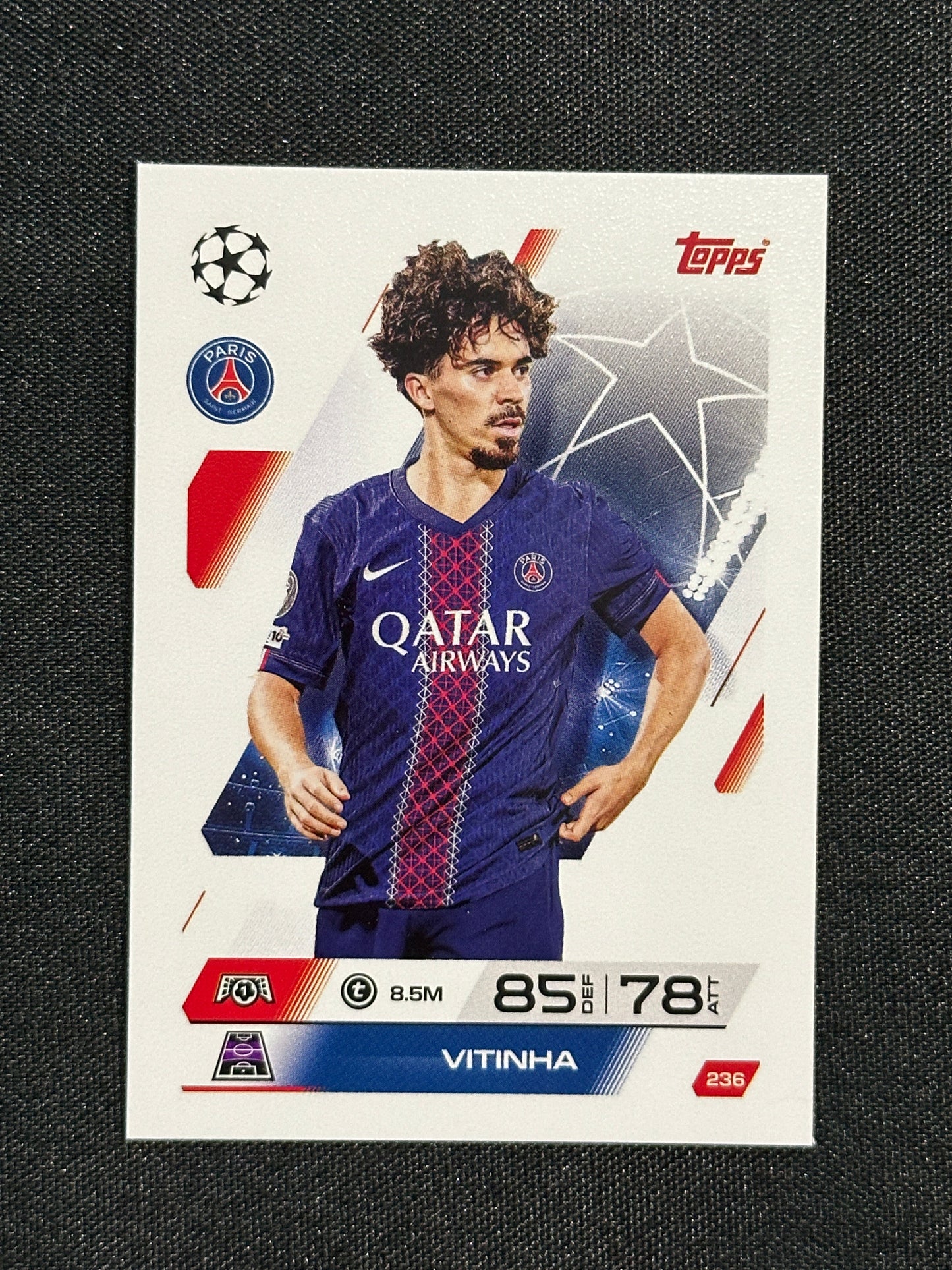 236 Vitinha PSG Base - Topps Match Attax 2025/26