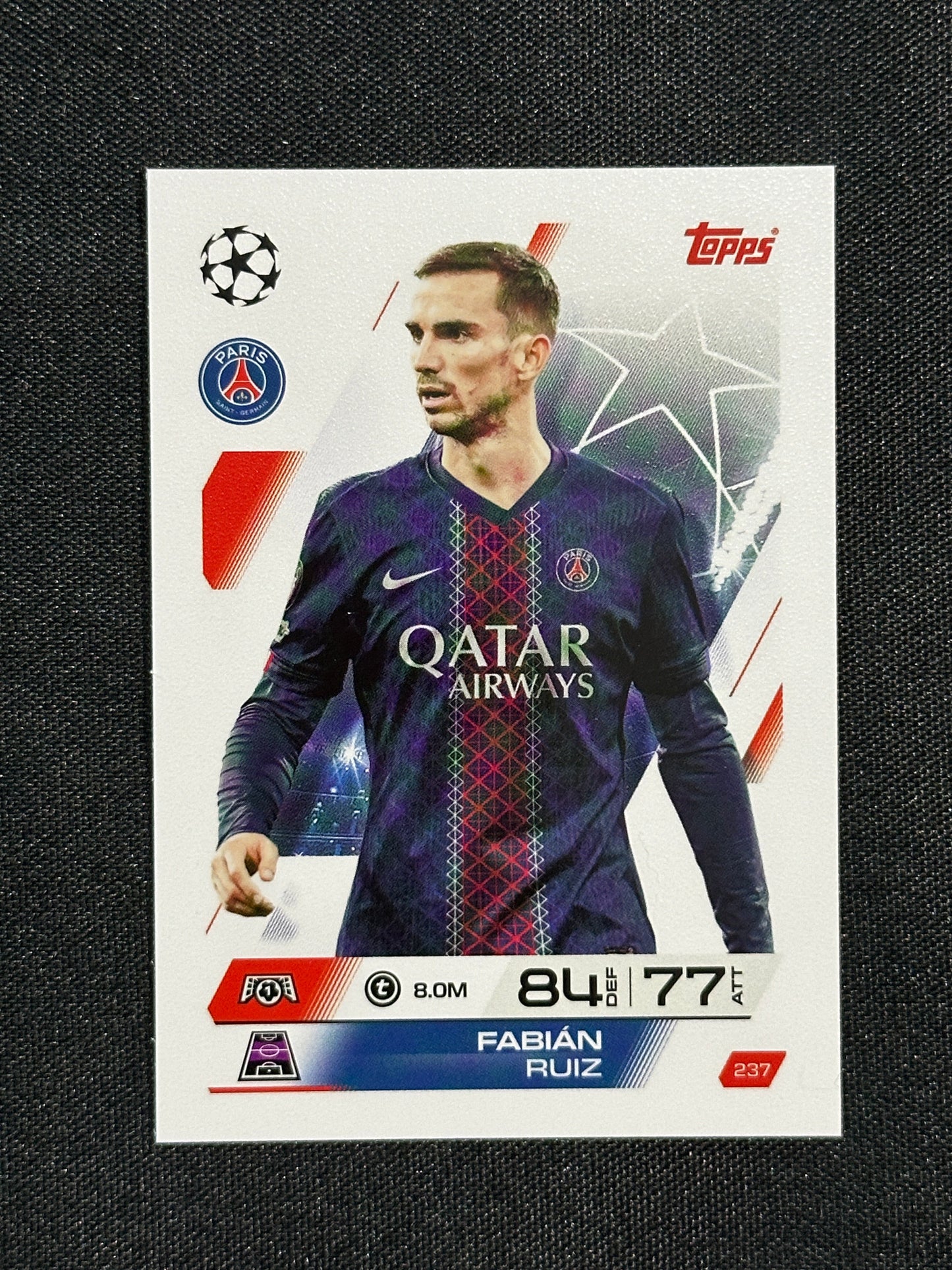237 Fabián Ruiz PSG Base - Topps Match Attax 2025/26