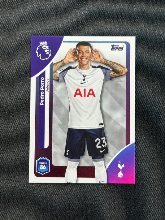 255 Pedro Porro Tottenham Hotspur Base - Topps Premier League 2026