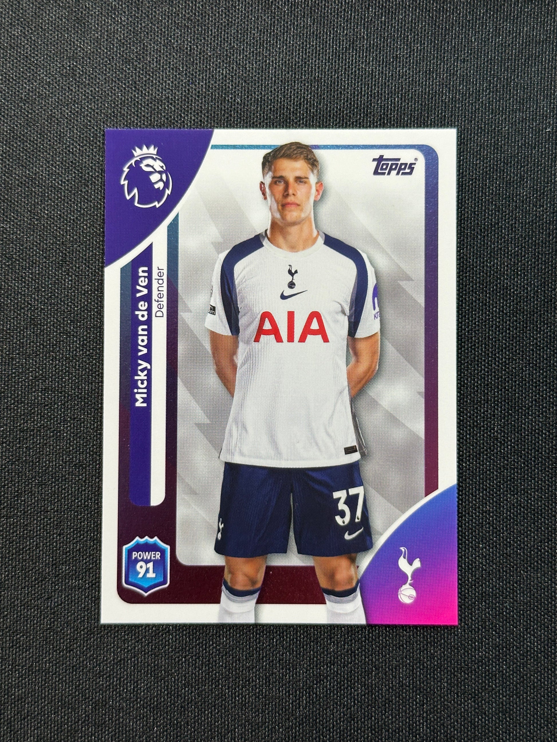 256 Micky van de Ven Tottenham Hotspur Base - Topps Premier League 2026
