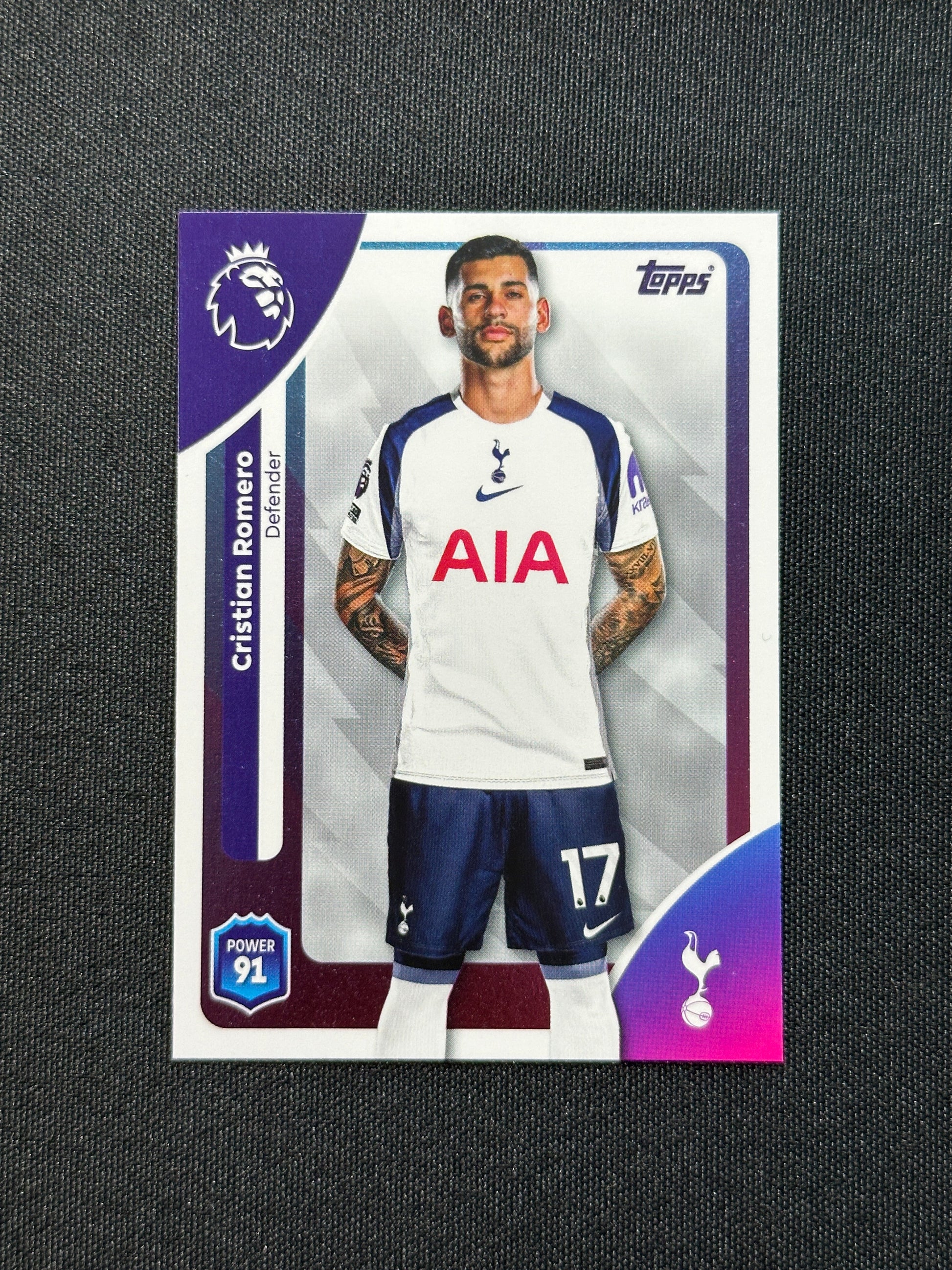 257 Cristian Romero Tottenham Hotspur Base - Topps Premier League 2026