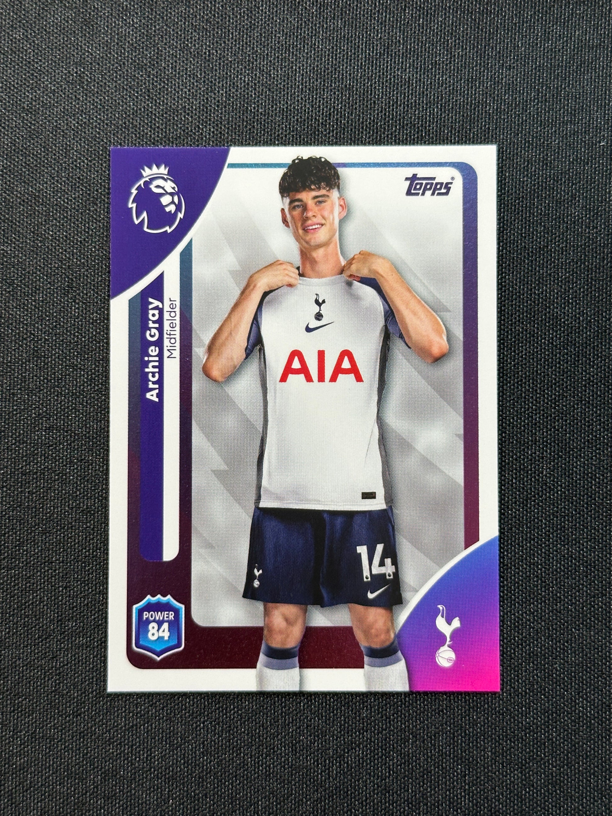 259 Archie Gray Tottenham Hotspur Base - Topps Premier League 2026