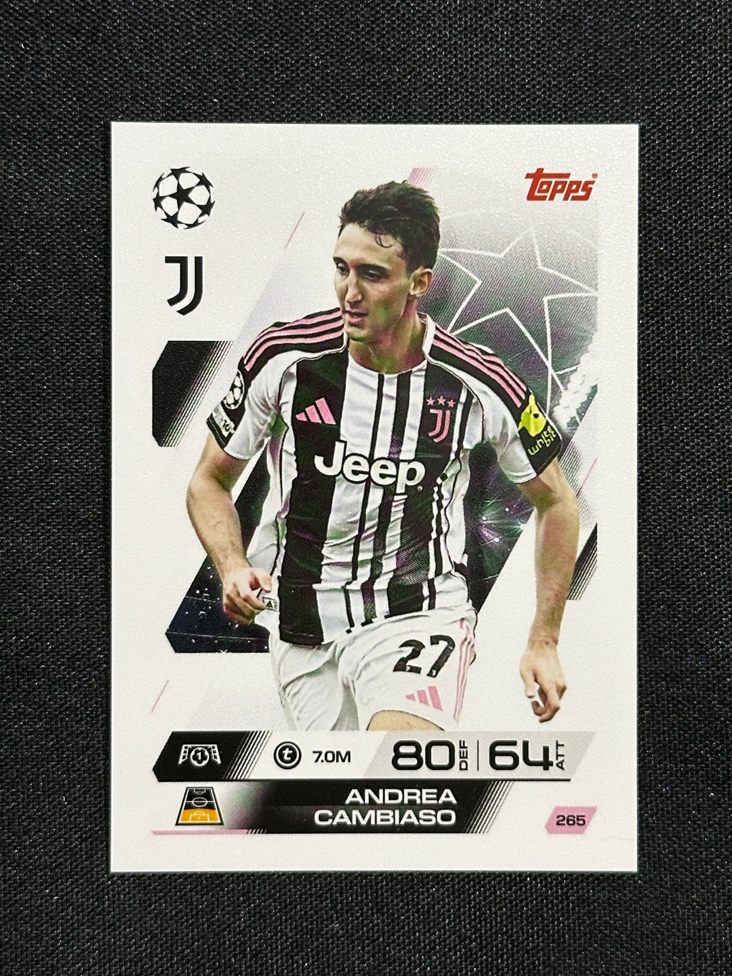 265 Andrea Cambiaso Juventus Base - Topps Match Attax 2025/26