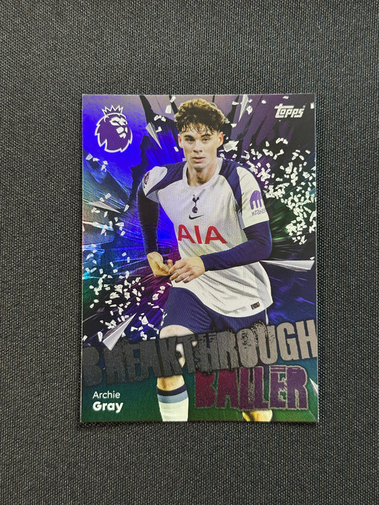 270 Archie Gray Tottenham Hotspur Breakthrough Baller - Topps Premier League 2026