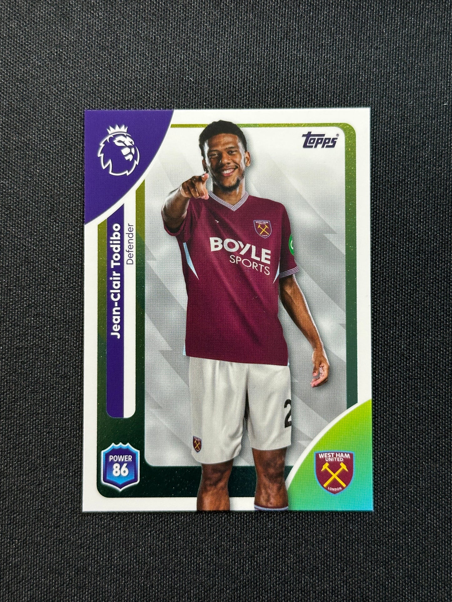 273 Jea West Ham Base - Topps Premier League 2026