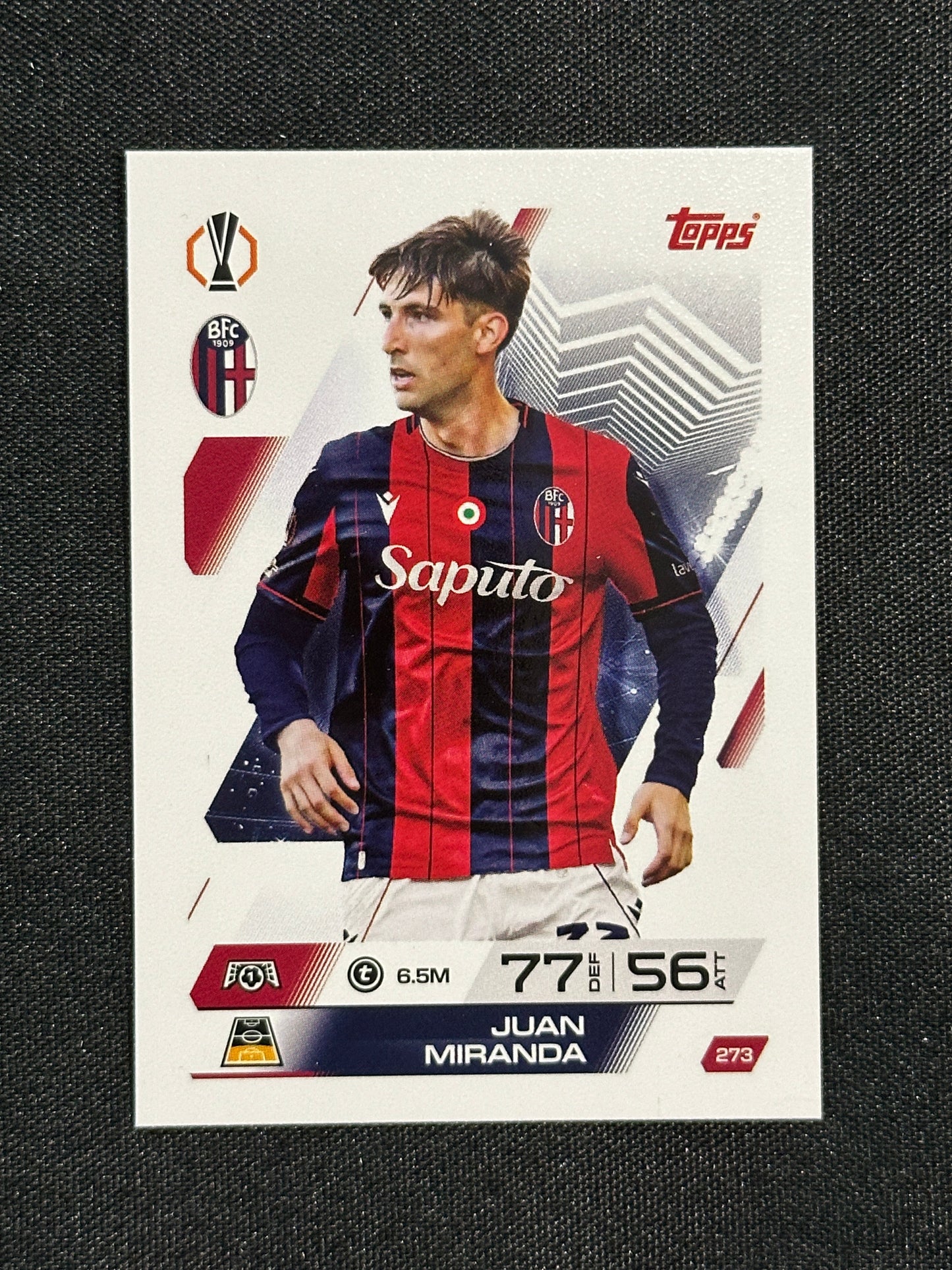 273 Juan Miranda Bologna 1909 Base - Topps Match Attax 2025/26