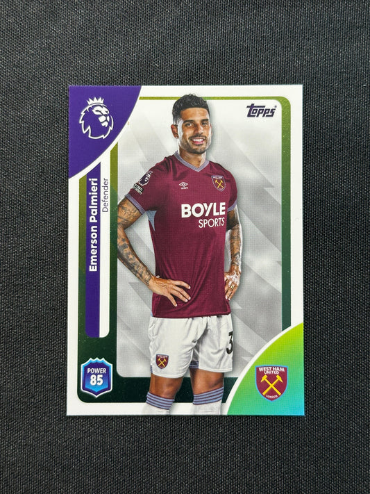 276 Emerson Palmieri West Ham Base - Topps Premier League 2026