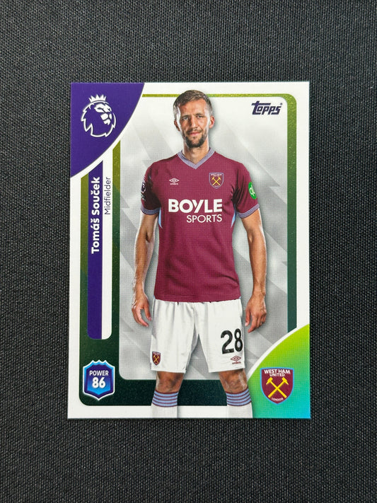 278 Tomáš Souček West Ham Base - Topps Premier League 2026