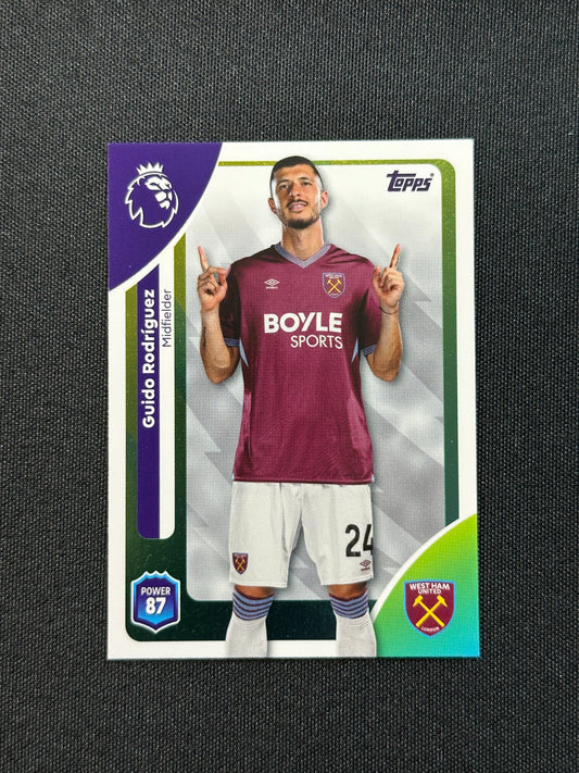 280 Guido Rodríguez West Ham Base - Topps Premier League 2026