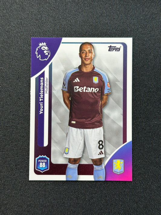 28 Youri Tielemans Aston Villa Base - Topps Premier League 2026