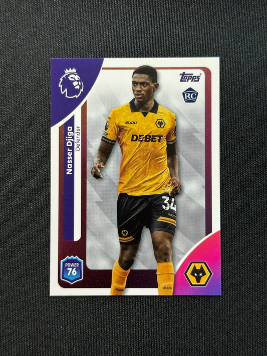 292 Nasser Djiga Wolves Base - Topps Premier League 2026