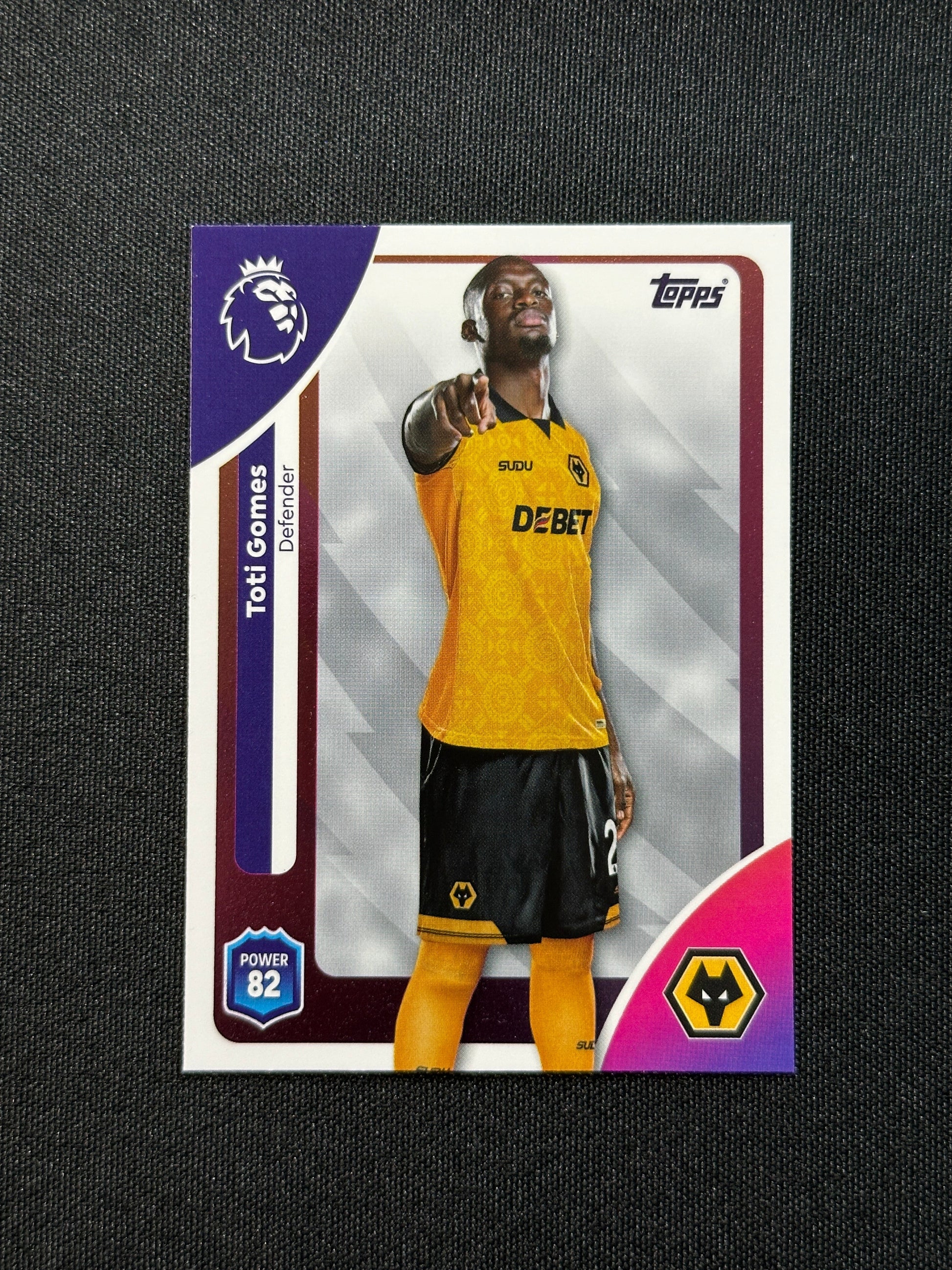 294 Toti Gomes Wolves Base - Topps Premier League 2026