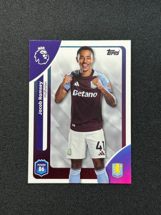 29 Jacob Ramsey Aston Villa Base - Topps Premier League 2026