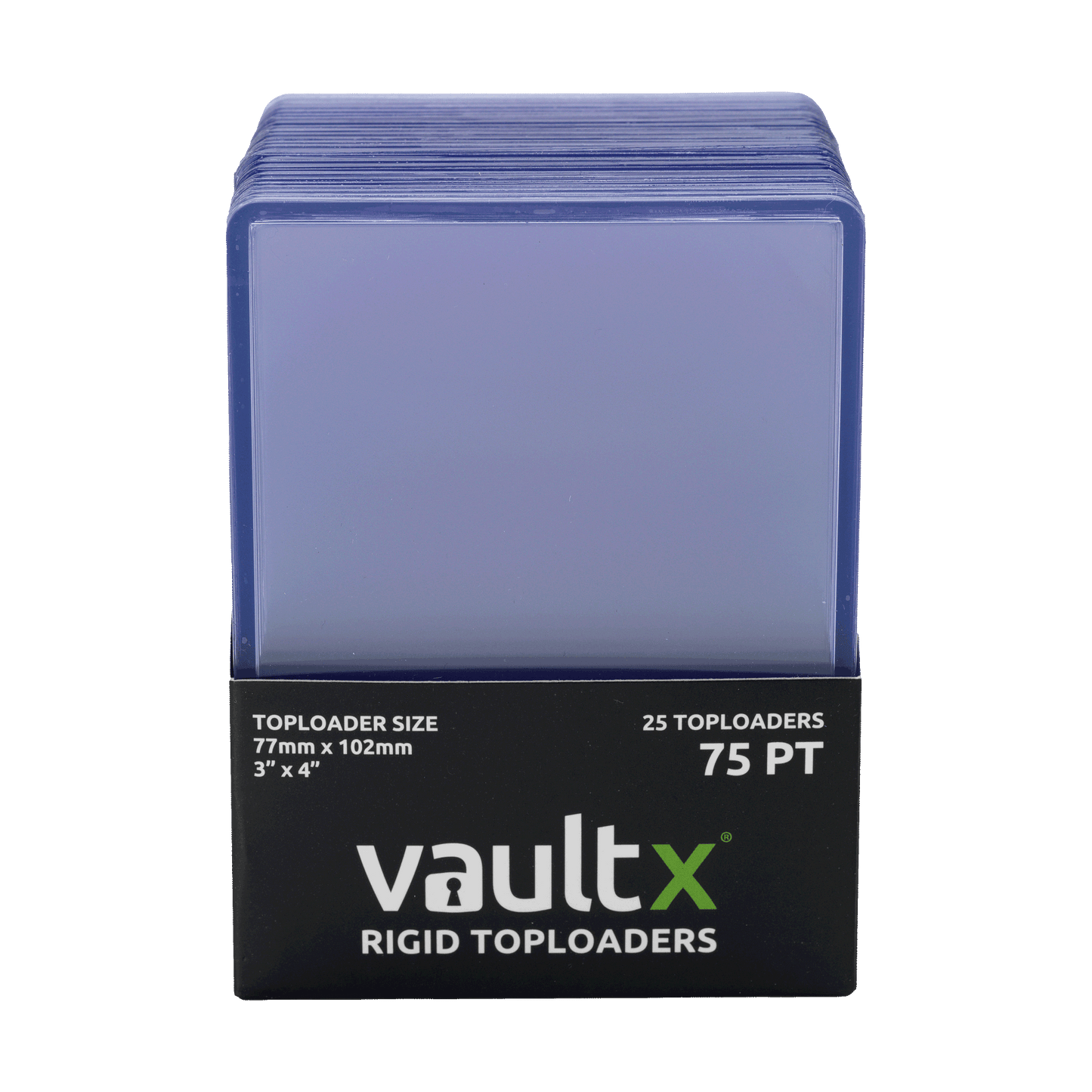 Vault X Seamless Rigid Toploaders 75pt - 25 Pack