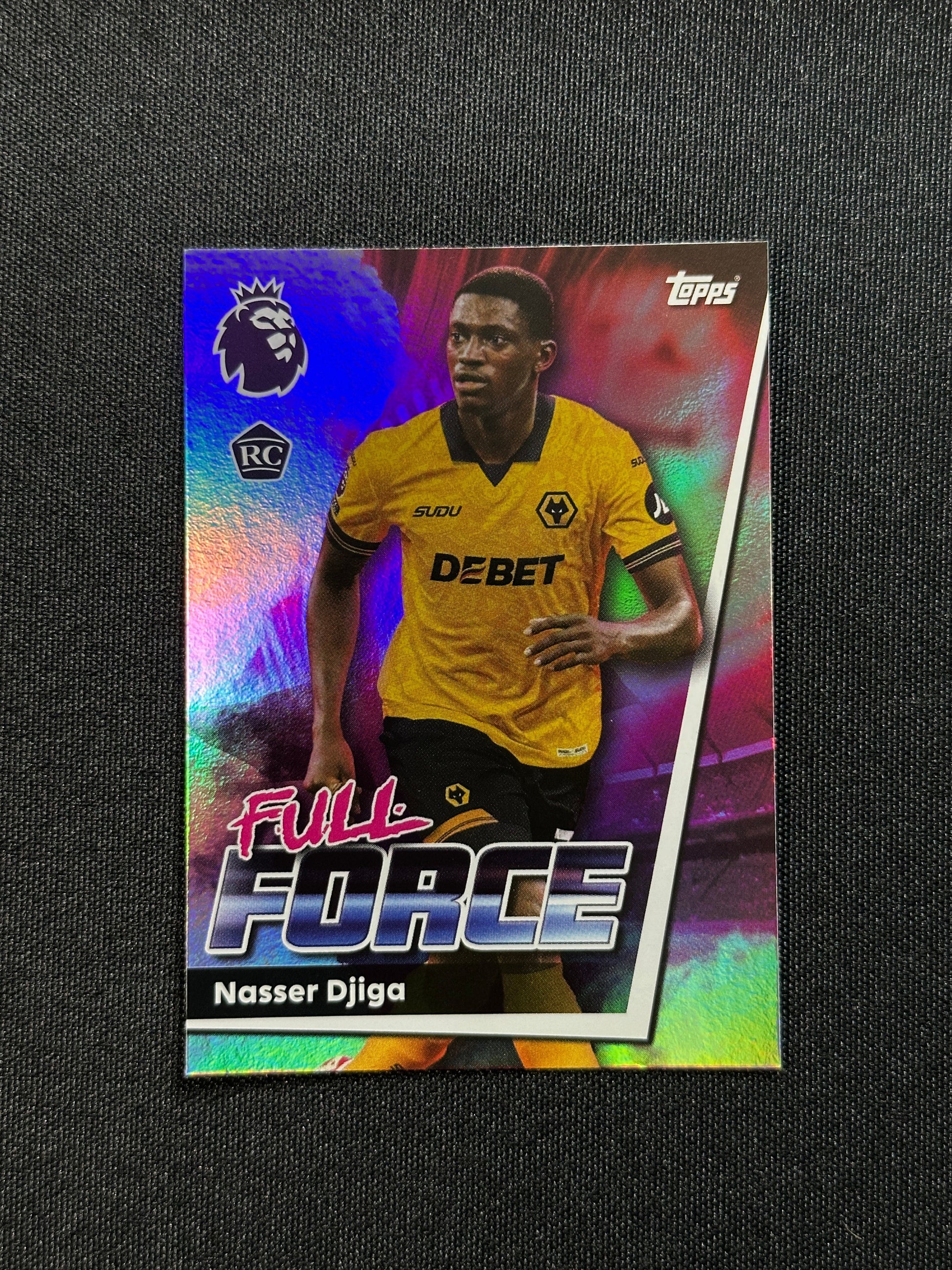 305 Nasser Djiga Wolves Full Force - Topps Premier League 2026