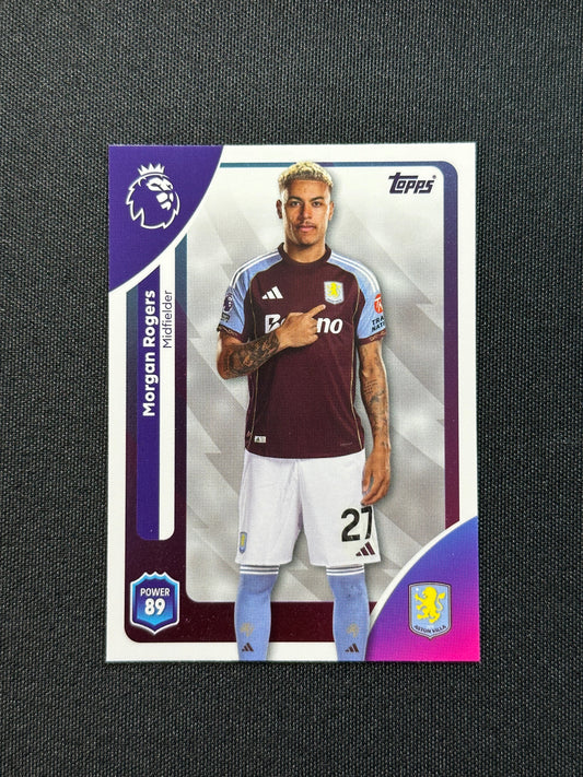 30 Morgan Rogers Aston Villa Base - Topps Premier League 2026