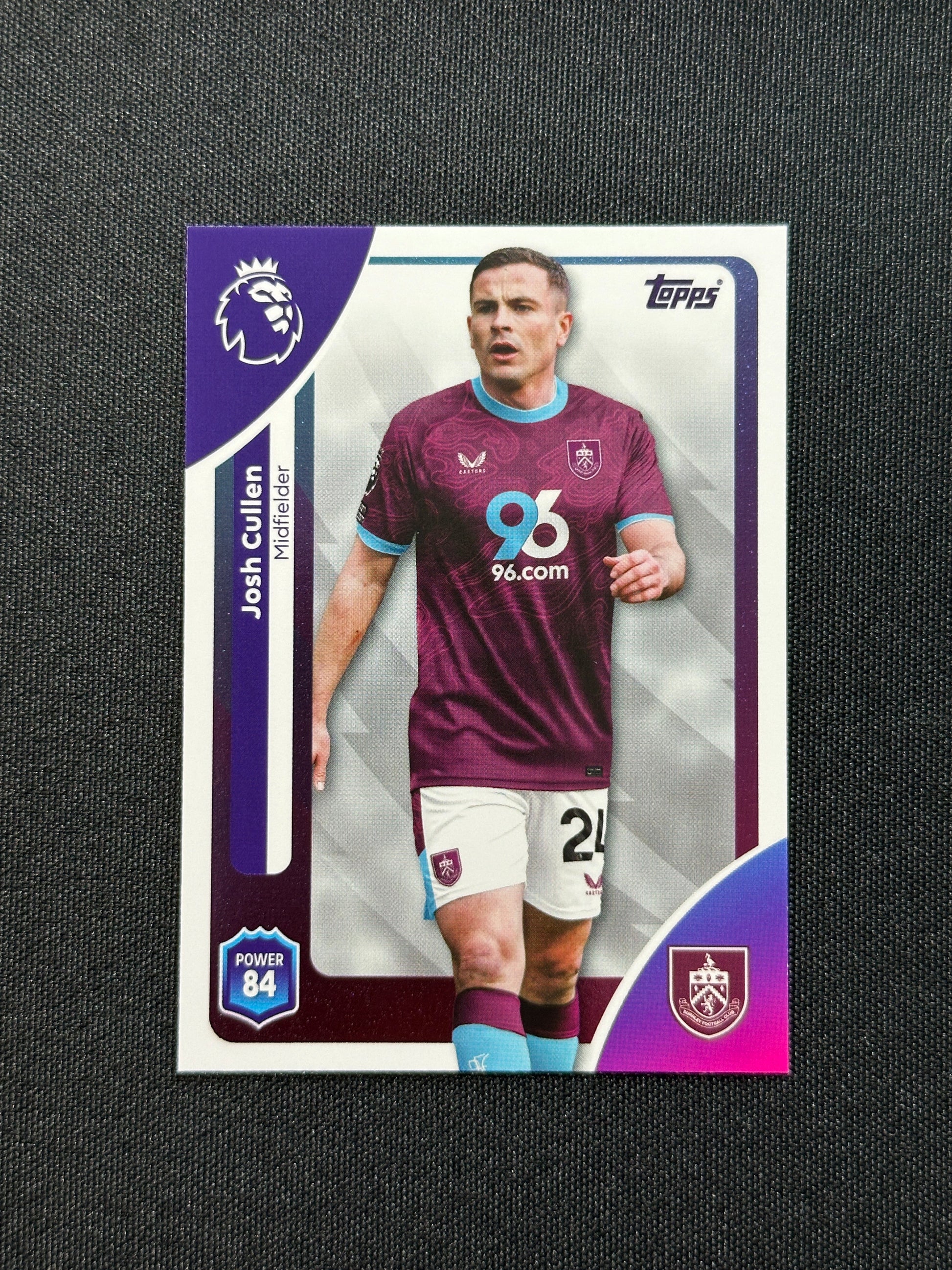 314 Josh Cullen Burnley Base - Topps Premier League 2026