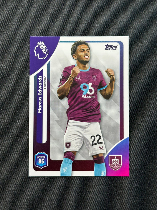 317 Marcus Edwards Burnley Base - Topps Premier League 2026