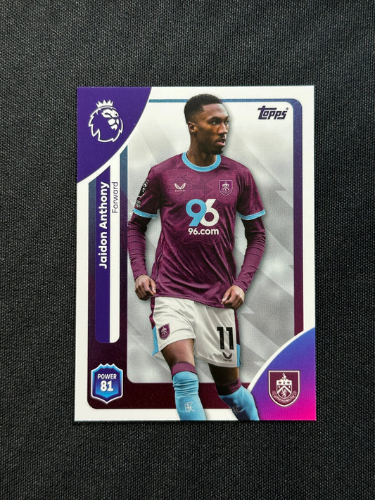 320 Jaidon Anthony Burnley Base - Topps Premier League 2026