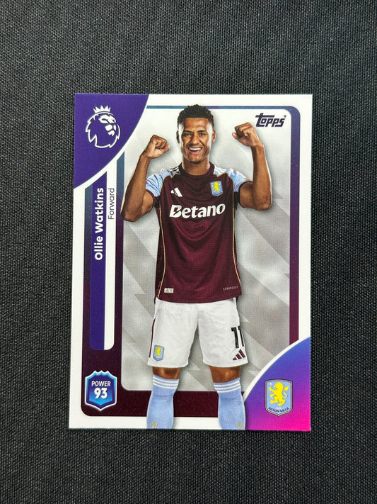 33 Ollie Watkins Aston Villa Base - Topps Premier League 2026