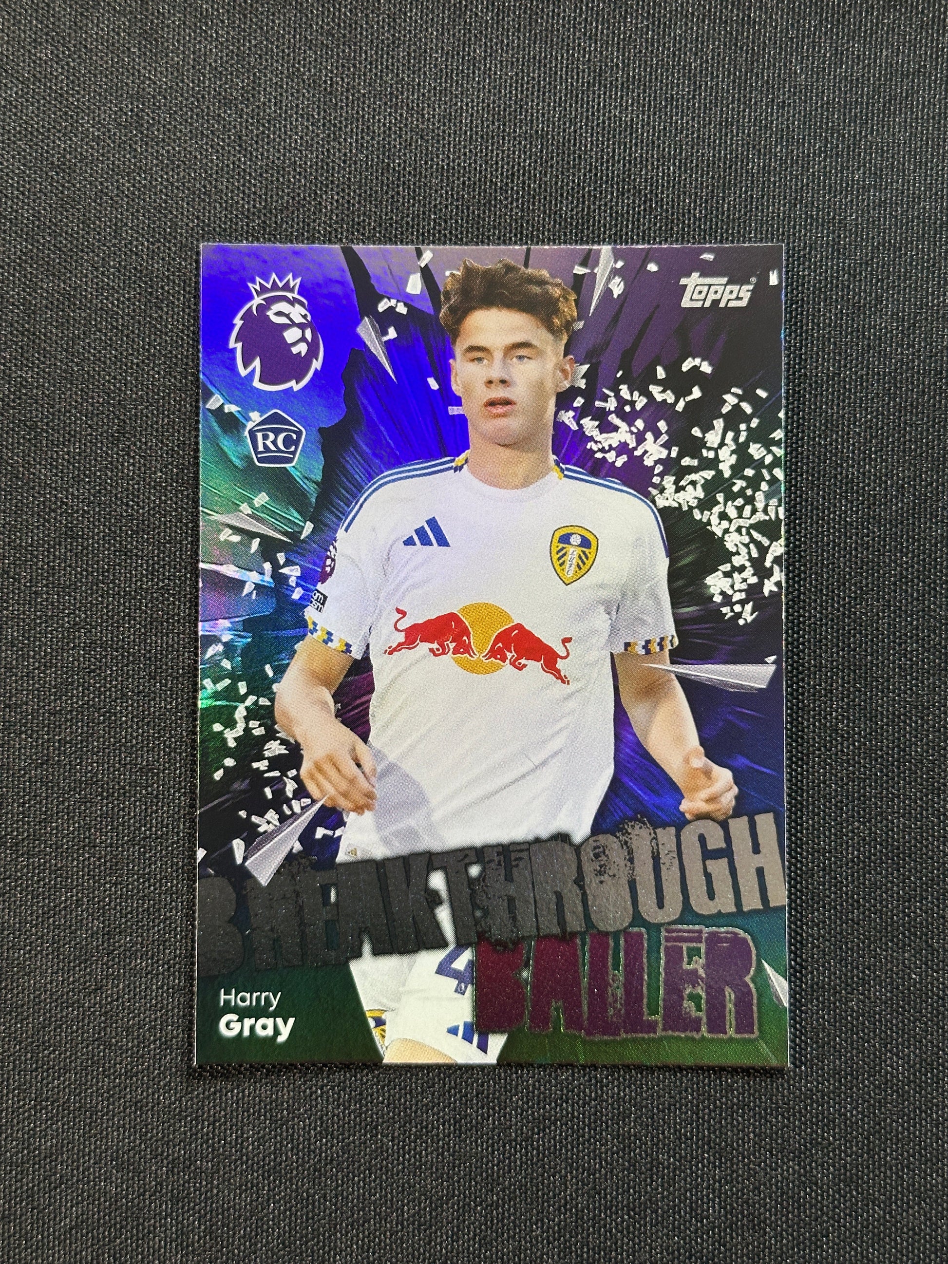 342 Harry Gray Leeds United Breakthrough Baller - Topps Premier League 2026