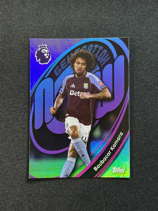 34 Boubacar Kamara Aston Villa Generation Now - Topps Premier League 2026