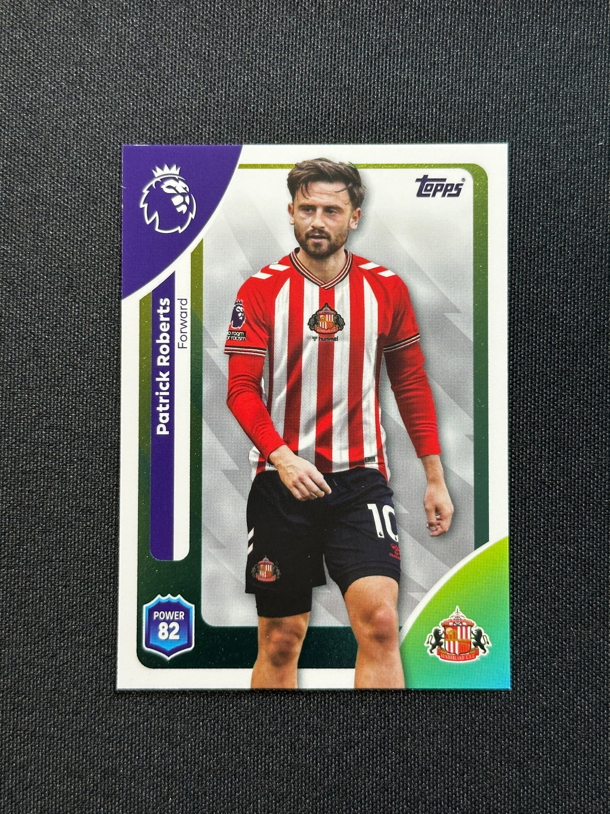 355 Patrick Roberts Sunderland Base - Topps Premier League 2026