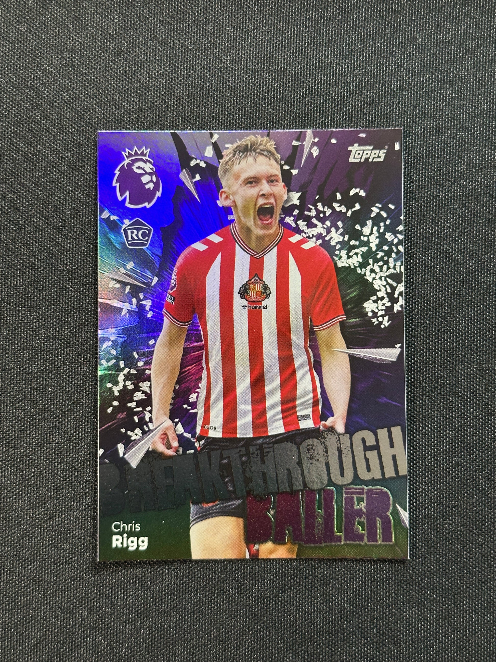 360 Chris Rigg Sunderland Breakthrough Baller - Topps Premier League 2026