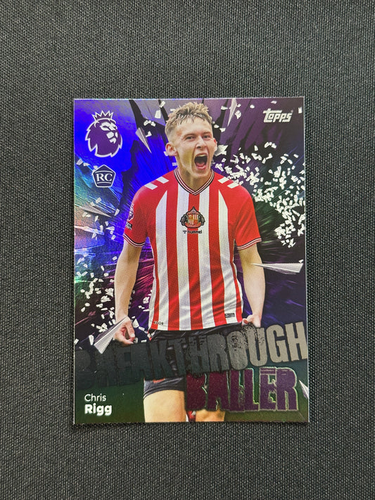 360 Chris Rigg Sunderland Breakthrough Baller - Topps Premier League 2026