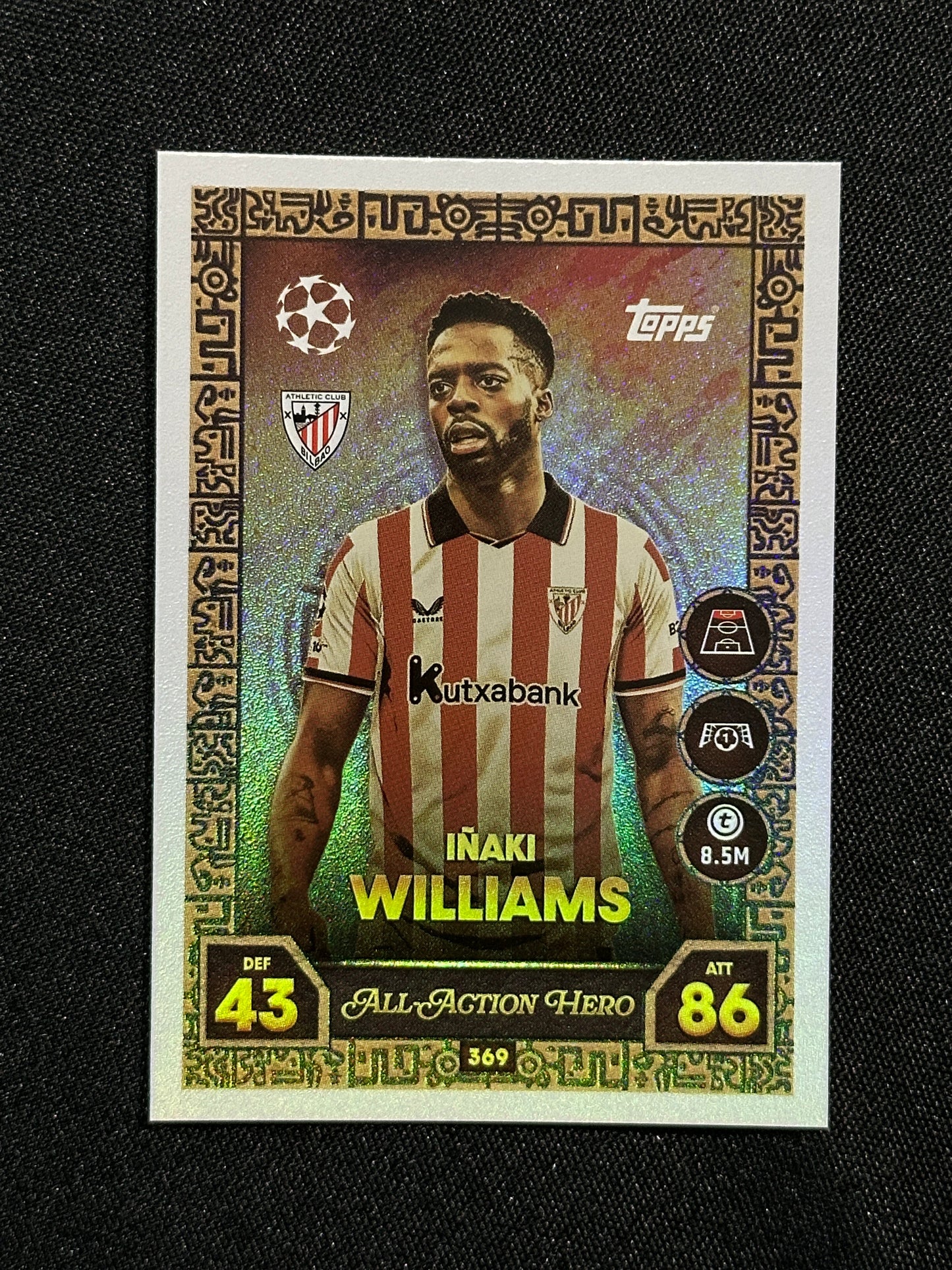369 Iñaki Williams Athletic Club All-Action Hero - Topps Match Attax 2025/26