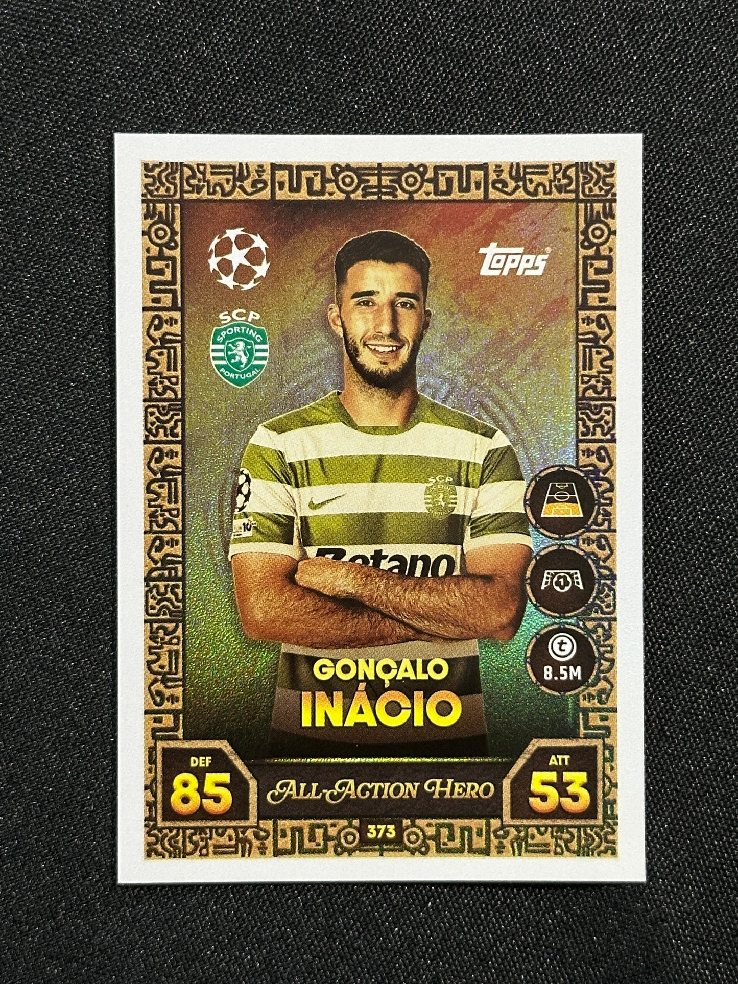 373 Gonçalo Inácio Sporting Lisbon All-Action Hero - Topps Match Attax 2025/26