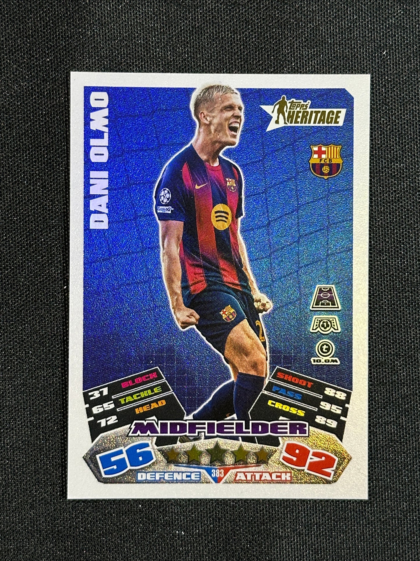 383 Dani Olmo Barcelona Heritage - Topps Match Attax 2025/26