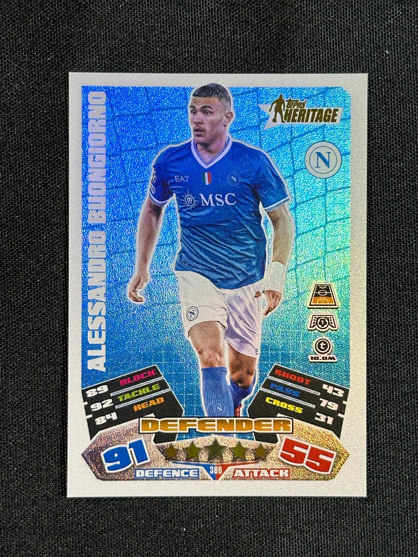 386 Alessandro Buongiorno Napoli Heritage - Topps Match Attax 2025/26