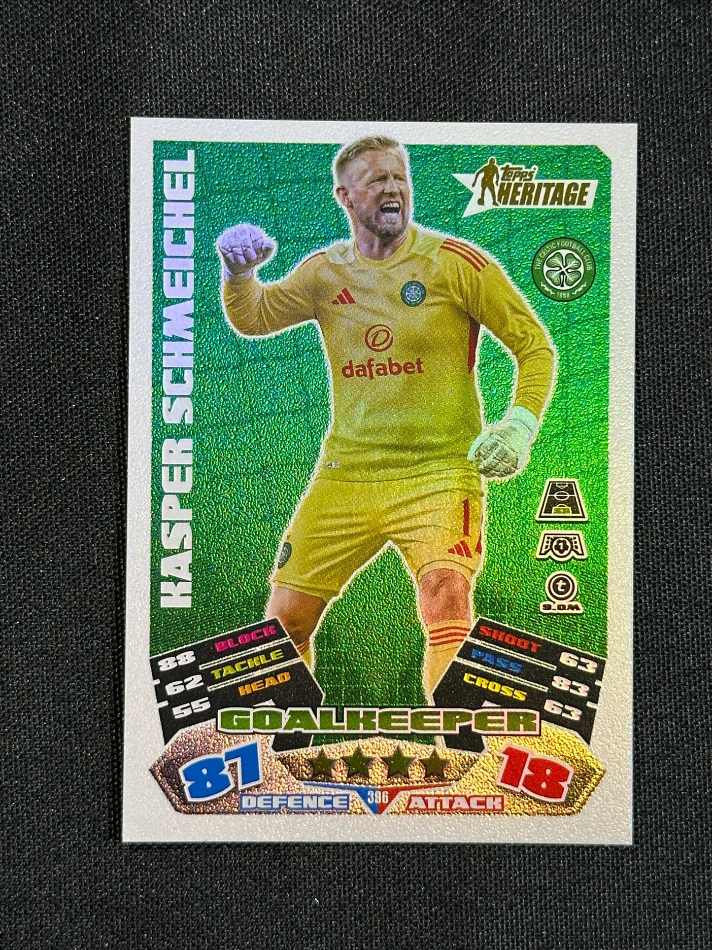396 Kasper Schmeichel Celtic Heritage - Topps Match Attax 2025/26