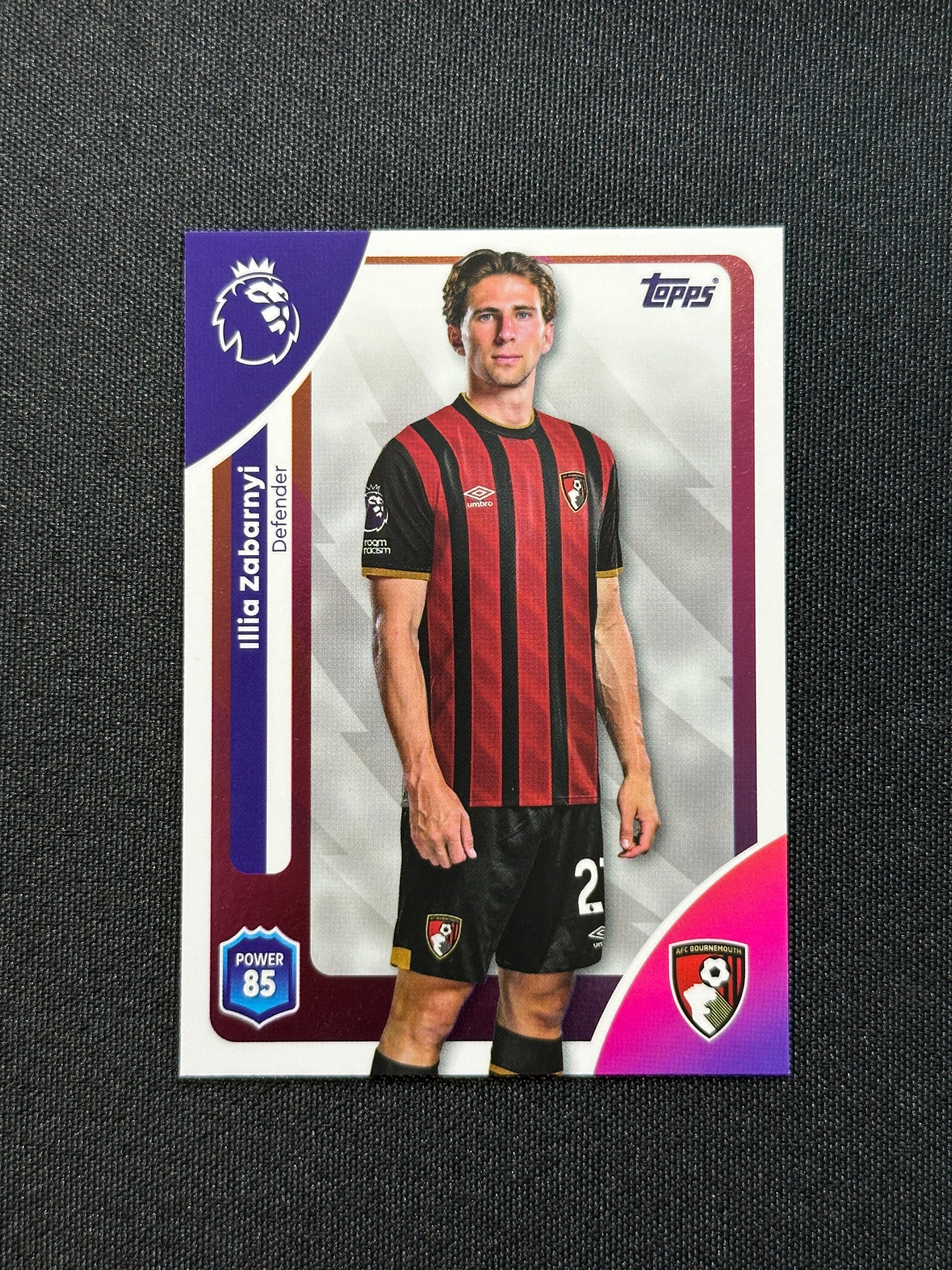 39 Illia Zabarnyi Bournemouth Base - Topps Premier League 2026