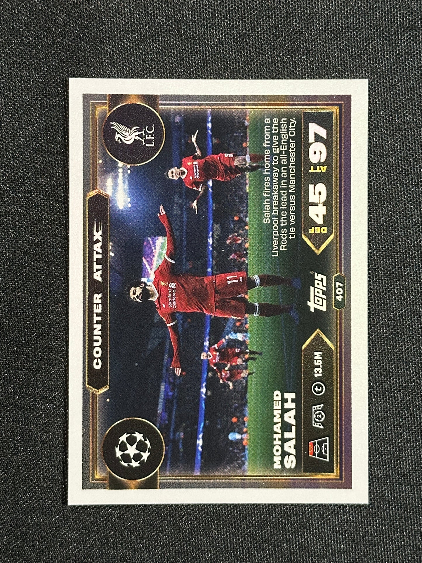 407 Mohamed Salah Liverpool Counter Attax - Topps Match Attax 2025/26