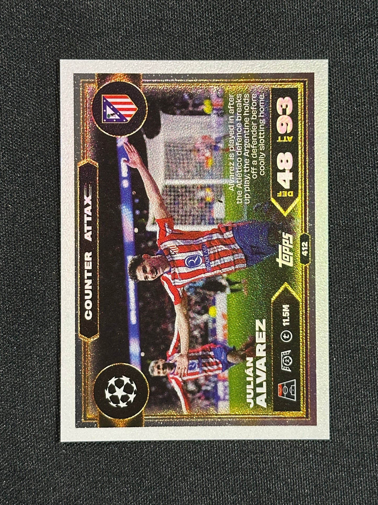 412 Julián Alvarez Atletico Madrid Counter Attax - Topps Match Attax 2025/26