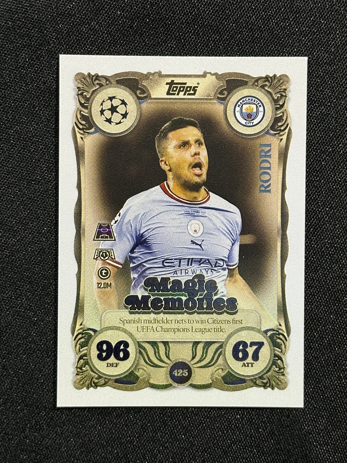 425 Rodri Manchester City Magic Memories - Topps Match Attax 2025/26