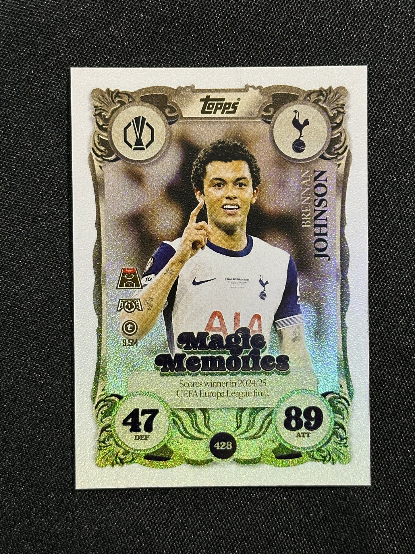 428 Brennan Johnson Tottenham Hotspur Magic Memories - Topps Match Attax 2025/26