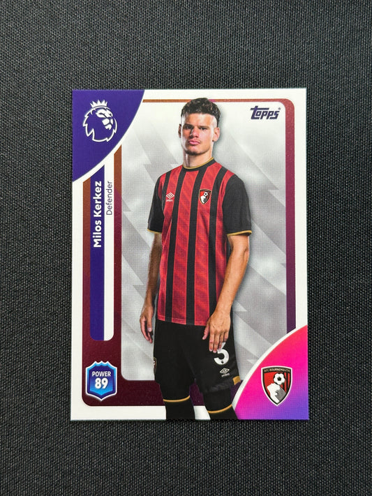 42 Milos Kerkez Bournemouth Base - Topps Premier League 2026