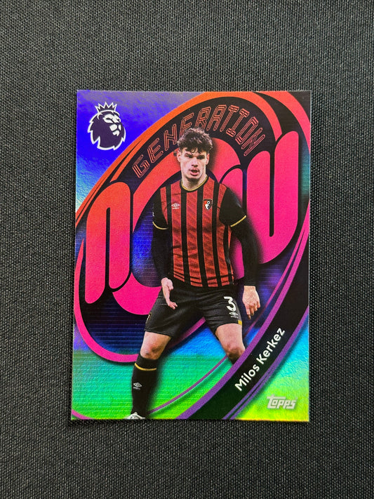 52 Milos Kerkez Bournemouth Generation Now - Topps Premier League 2026