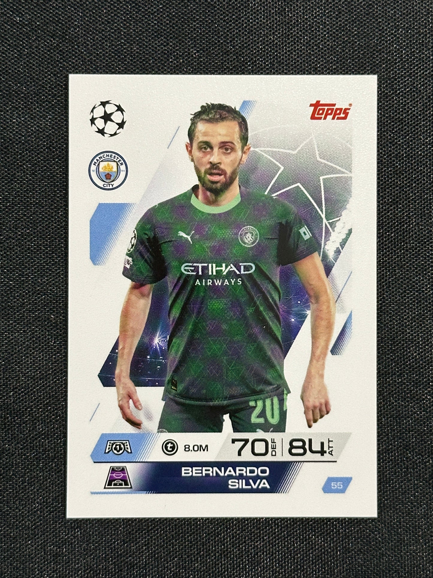 55 Bernardo Silva Manchester City Base - Topps Match Attax 2025/26