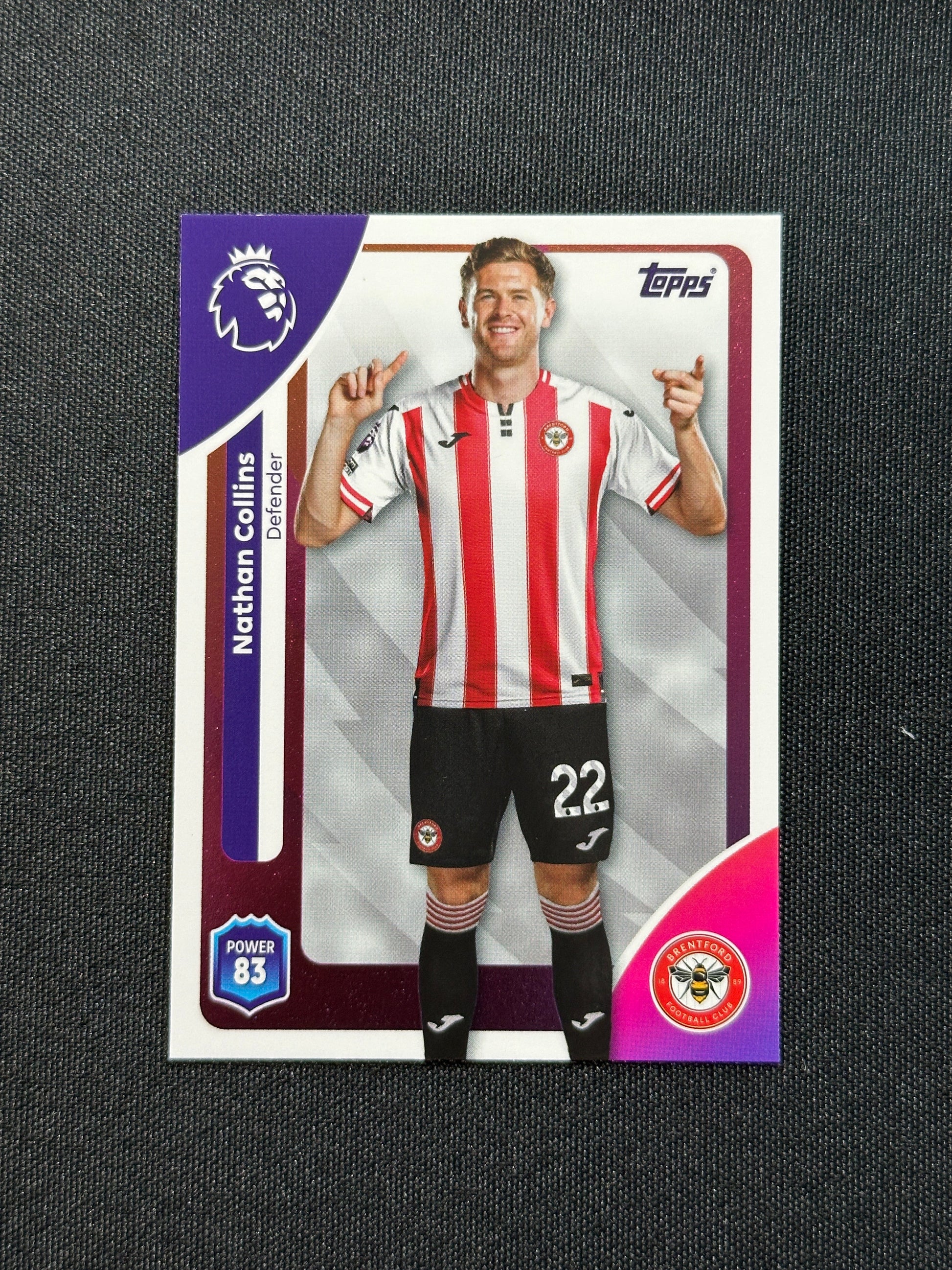 57 Nathan Collins Brentford Base - Topps Premier League 2026