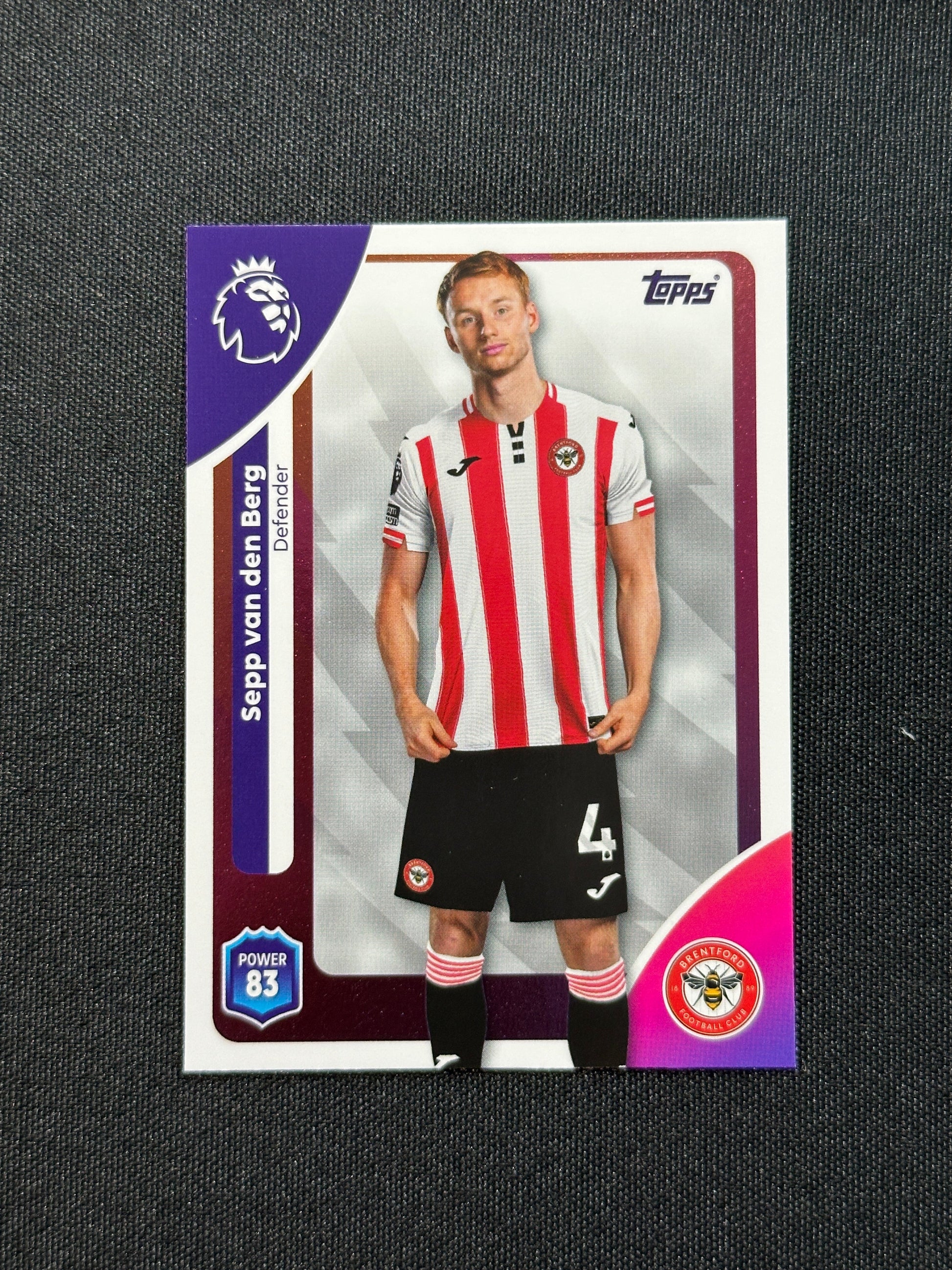 58 Sepp van den Berg Brentford Base - Topps Premier League 2026