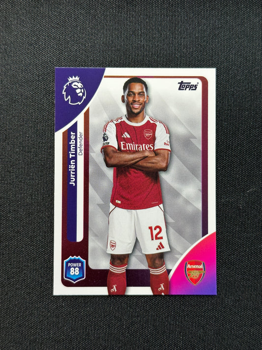 5 Jurriën Timber Arsenal Base - Topps Premier League 2026