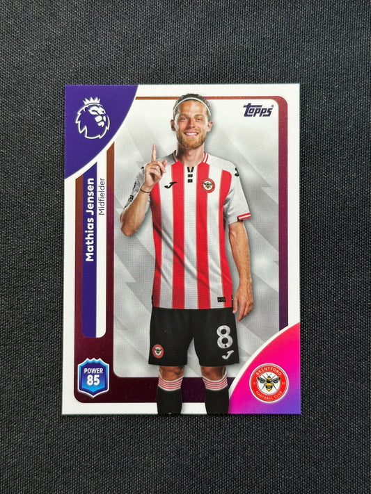 61 Mathias Jensen Brentford Base - Topps Premier League 2026