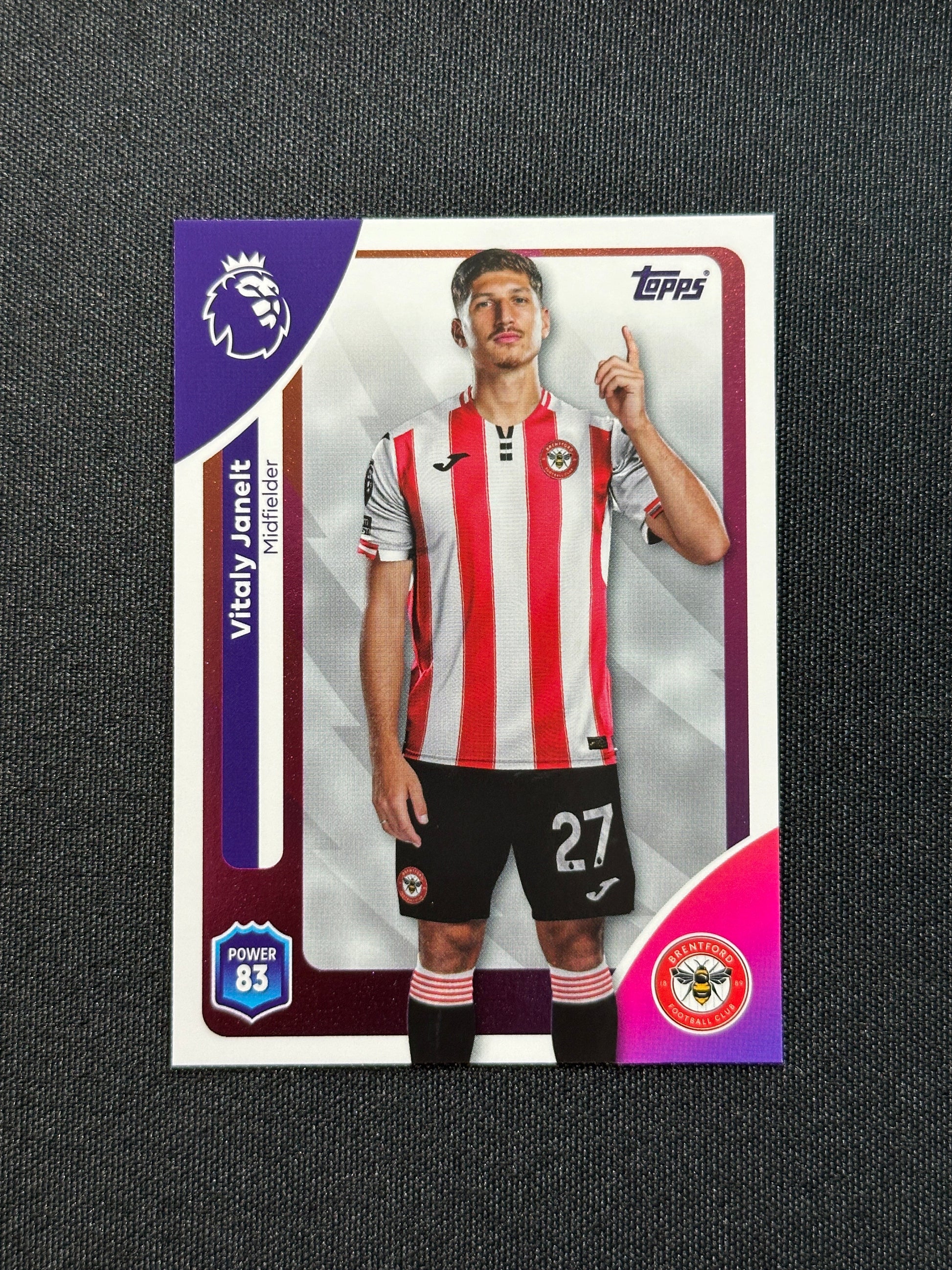 62 Vitaly Janelt Brentford Base - Topps Premier League 2026