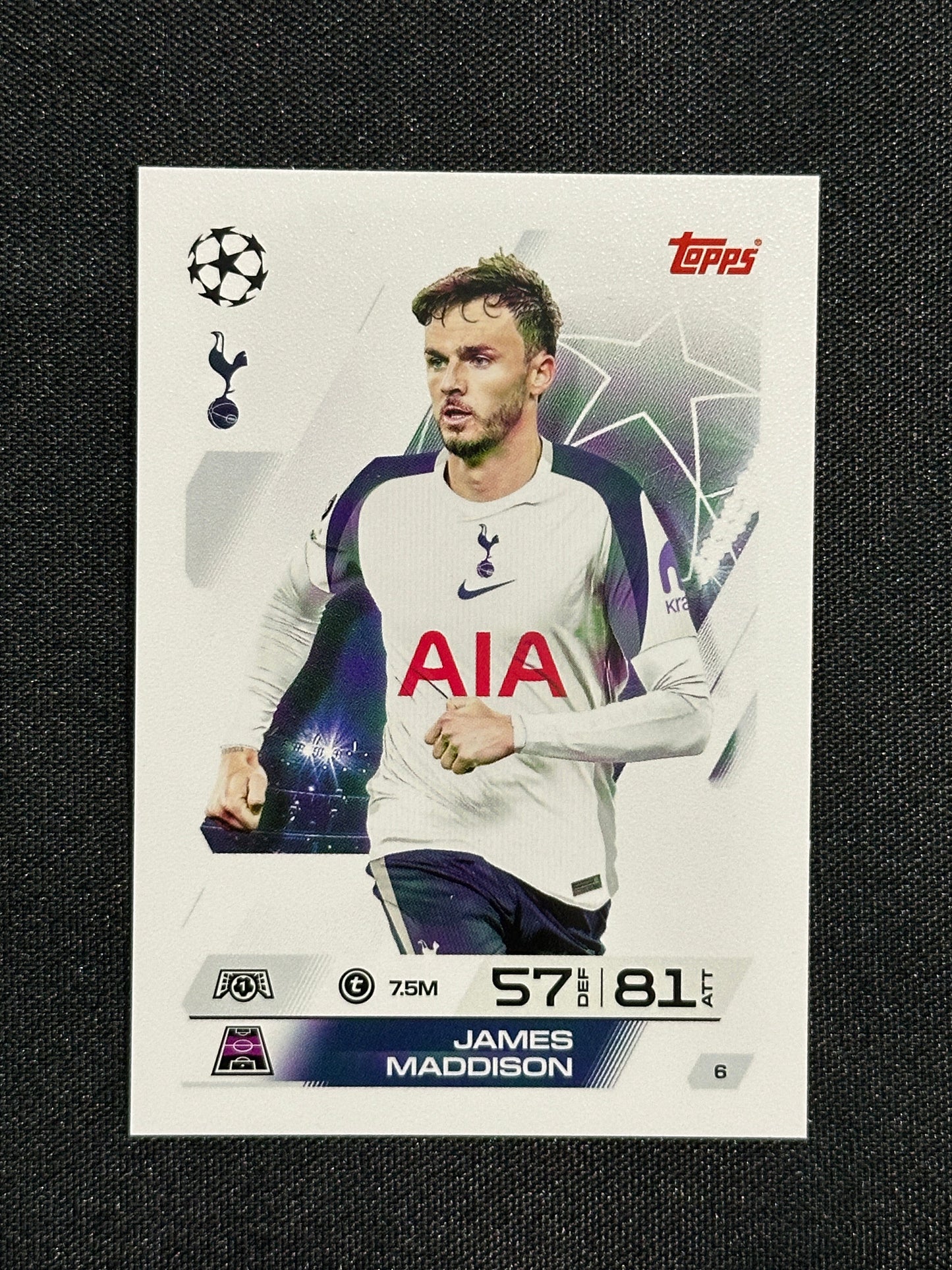 6 James Maddison Tottenham Hotspur Base - Topps Match Attax 2025/26